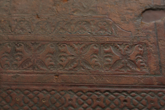 Detail of cover leather decoration