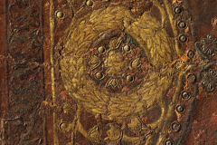 Detail of cover leather decoration